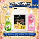 [CTTA] Nước giặt xả cao cấp UniGreen PLUS - Hương Hoa Tulip (9,6 kg)
